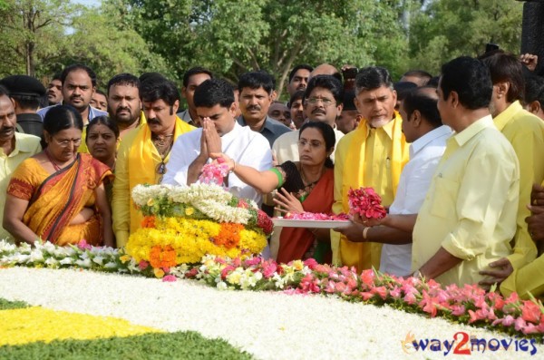 Nandamuri Family at NTR Ghat 