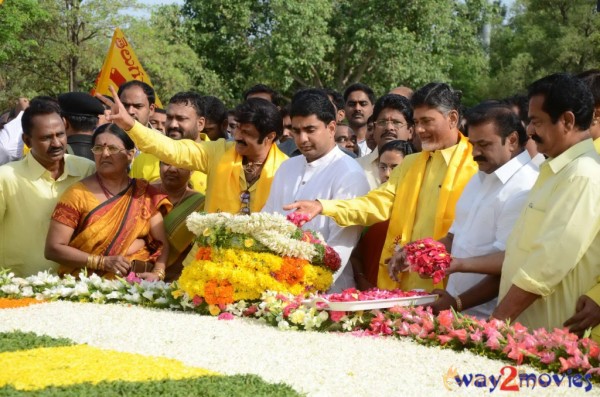 Nandamuri Family at NTR Ghat 