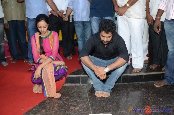 Nandamuri Family at NTR Ghat 