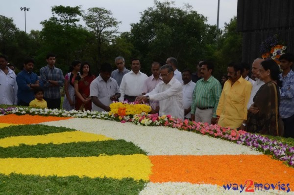 Nandamuri Family at NTR Ghat 