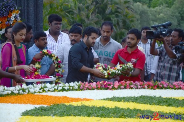 Nandamuri Family at NTR Ghat 