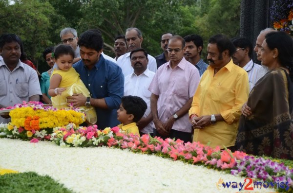 Nandamuri Family at NTR Ghat 