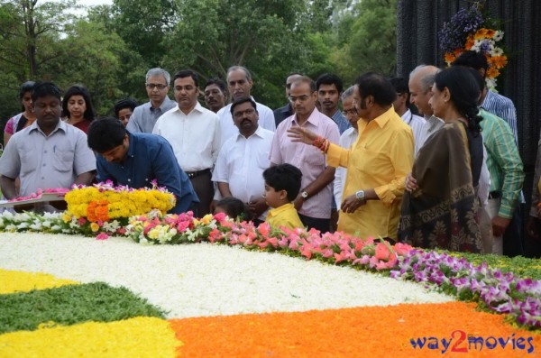 Nandamuri Family at NTR Ghat 