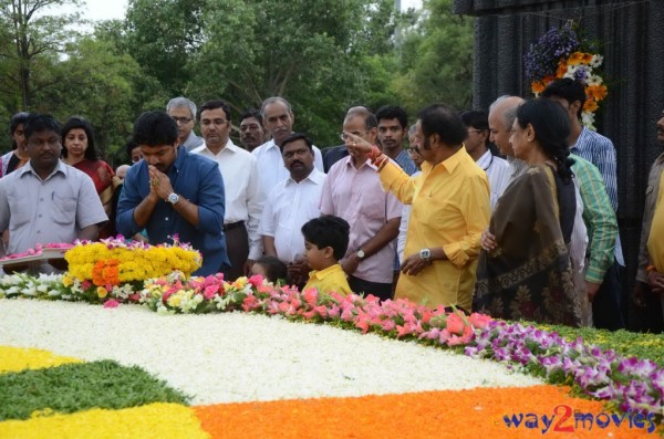 Nandamuri Family at NTR Ghat 