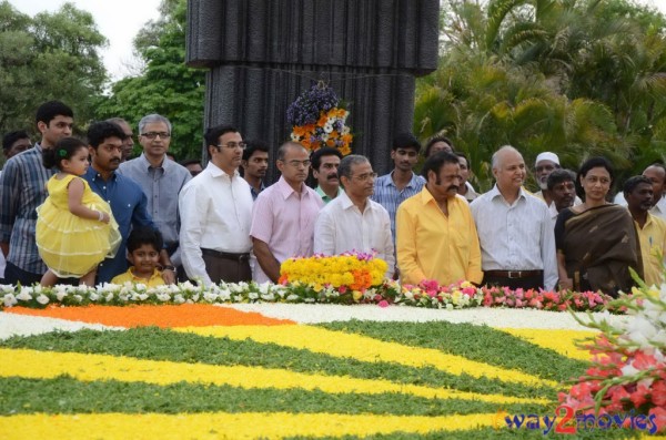 Nandamuri Family at NTR Ghat 