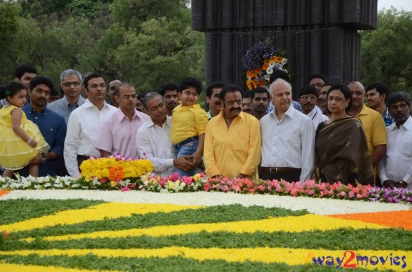 Nandamuri Family at NTR Ghat 