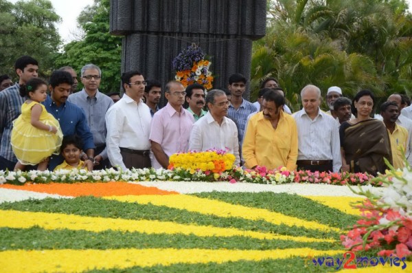 Nandamuri Family at NTR Ghat 