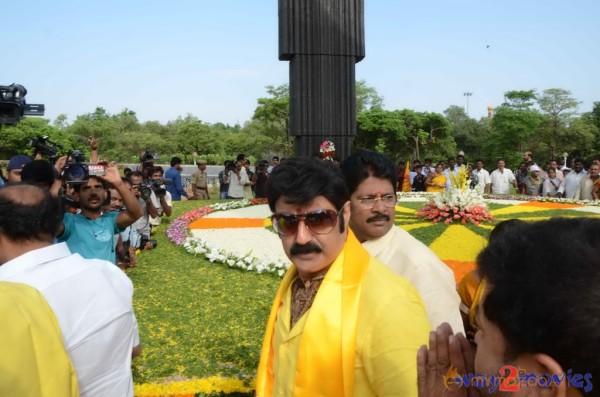 Nandamuri Family at NTR Ghat 