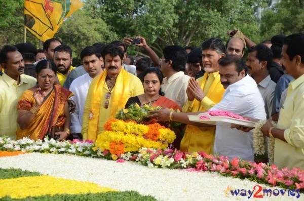 Nandamuri Family at NTR Ghat 