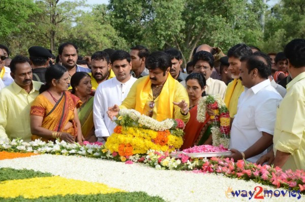 Nandamuri Family at NTR Ghat 