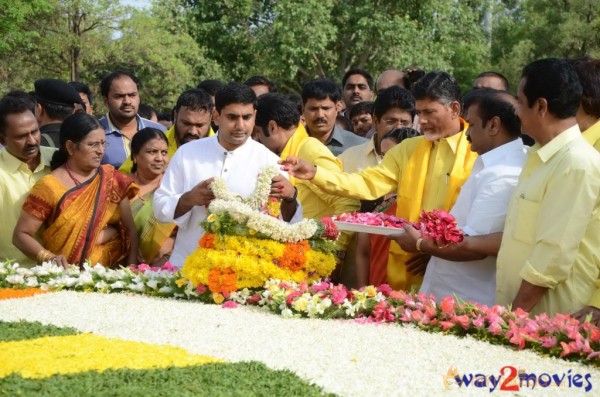 Nandamuri Family at NTR Ghat 