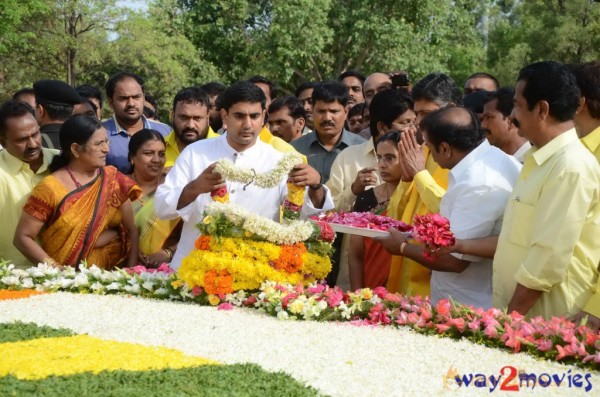 Nandamuri Family at NTR Ghat 