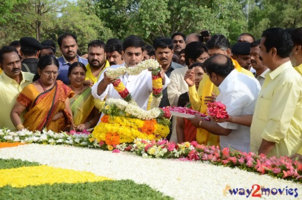 Nandamuri Family at NTR Ghat 