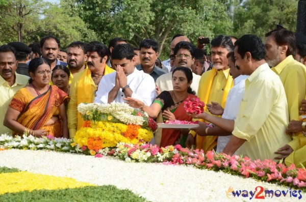 Nandamuri Family at NTR Ghat 