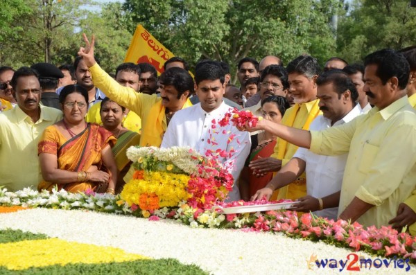 Nandamuri Family at NTR Ghat 