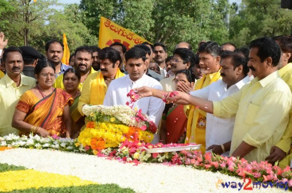 Nandamuri Family at NTR Ghat 