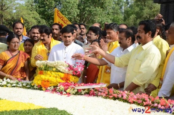 Nandamuri Family at NTR Ghat 