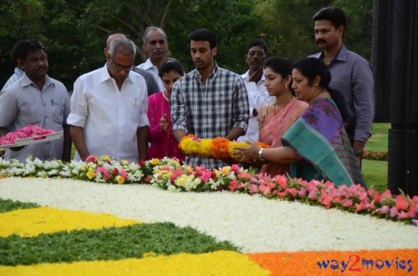 Nandamuri Family at NTR Ghat 