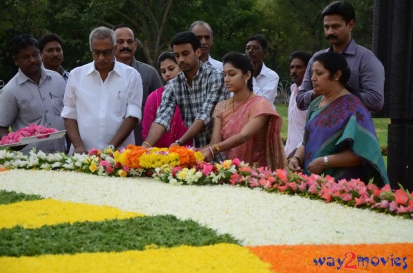 Nandamuri Family at NTR Ghat 