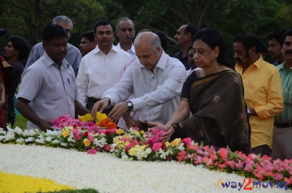 Nandamuri Family at NTR Ghat 