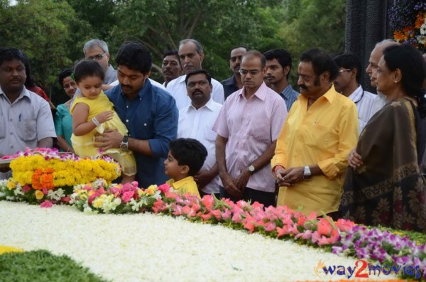 Nandamuri Family at NTR Ghat 