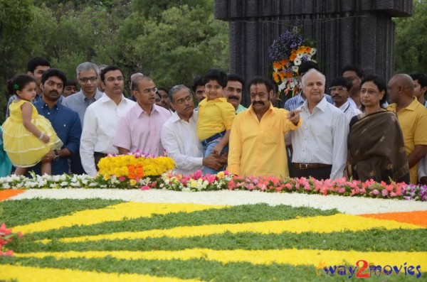 Nandamuri Family at NTR Ghat 