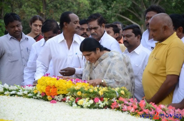 Nandamuri Family at NTR Ghat 