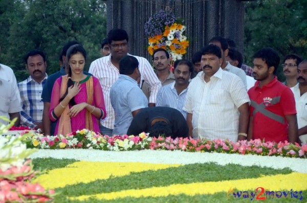 Nandamuri Family at NTR Ghat 