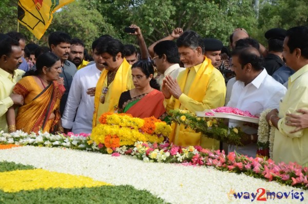 Nandamuri Family at NTR Ghat 