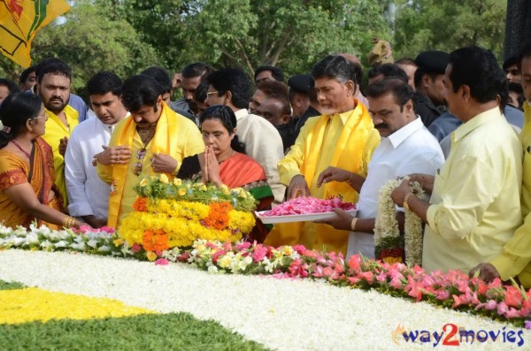 Nandamuri Family at NTR Ghat 