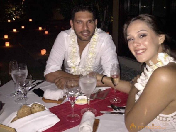 Yuvraj Singh and Hazel Keech