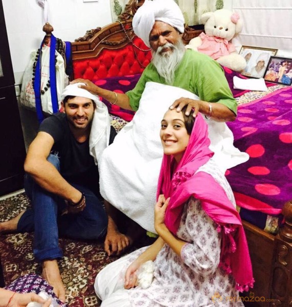 Yuvraj Singh and Hazel Keech