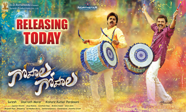 Gopala Gopala Movie Release Wallpapers 