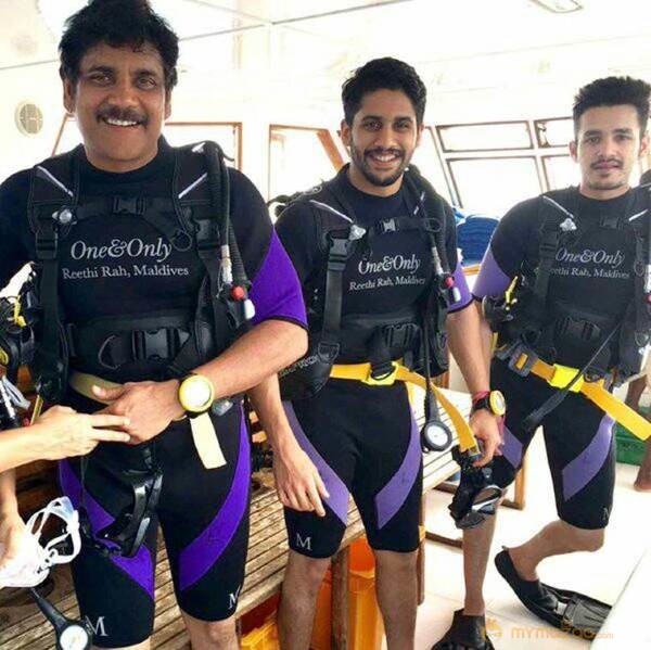 Akkineni Family Rare Photos - Nagarjuna, Naga Chaitanya and Akhil 