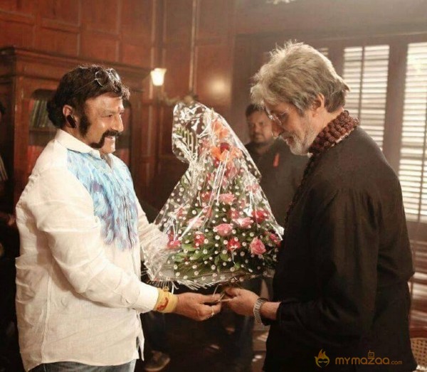 Balakrishna Meets Big B Amitabh Bachchan For Raitu