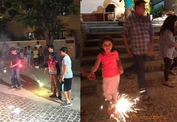 Mhesh Babu family Diwali Celebrations