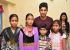 Allu Arjun met his ailing young fans today