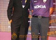 Shahrukh at Nokia Kolkata Knight Riders Press Conference