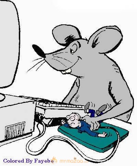 Mouse Using Man For Mouse