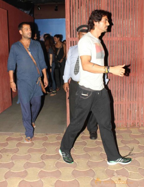 Arjun Rampal and Mehar Rampal Snapped at PVR 