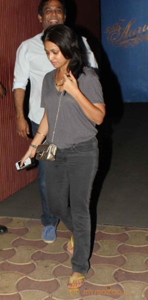 Arjun Rampal and Mehar Rampal Snapped at PVR 