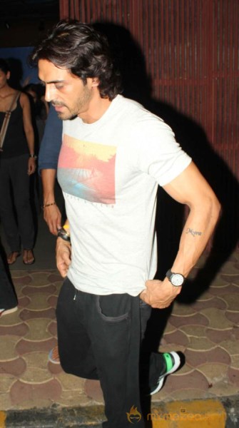 Arjun Rampal and Mehar Rampal Snapped at PVR 