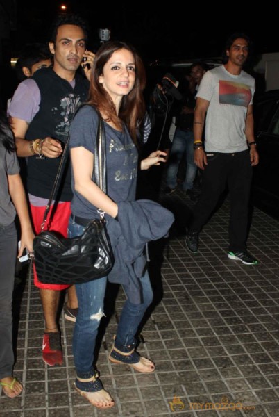 Arjun Rampal and Mehar Rampal Snapped at PVR 