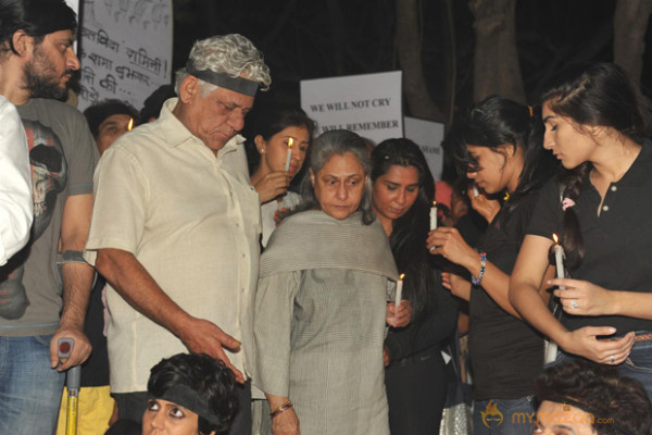 Celebs at Silent Protest on Delhi Rape Pics