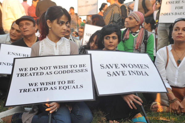 Celebs at Silent Protest on Delhi Rape Pics