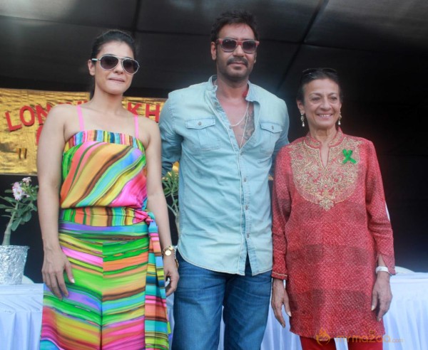Kajol Devgn & Ajay Devgn At The Clean & Green Lonavala Event 