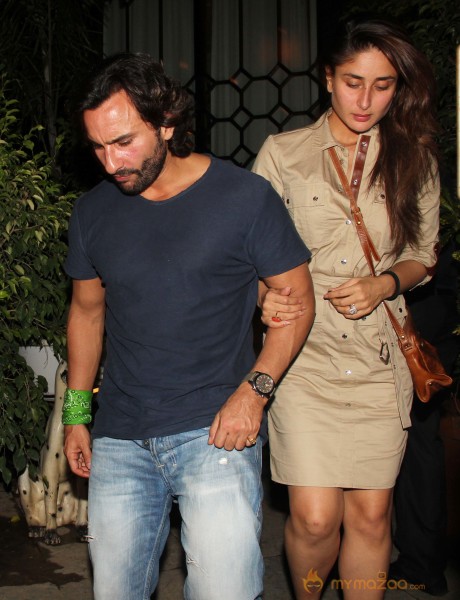 Saif Ali Khan & Kareena Kapoor Snapped In Nido 