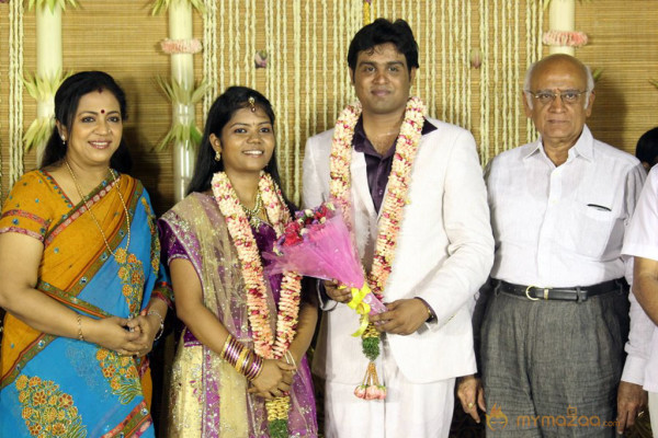 ALS Nachiyappan Son's Wedding Reception Photos 