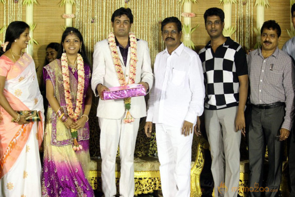 ALS Nachiyappan Son's Wedding Reception Photos 