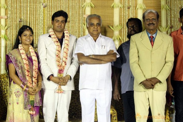 ALS Nachiyappan Son's Wedding Reception Photos 